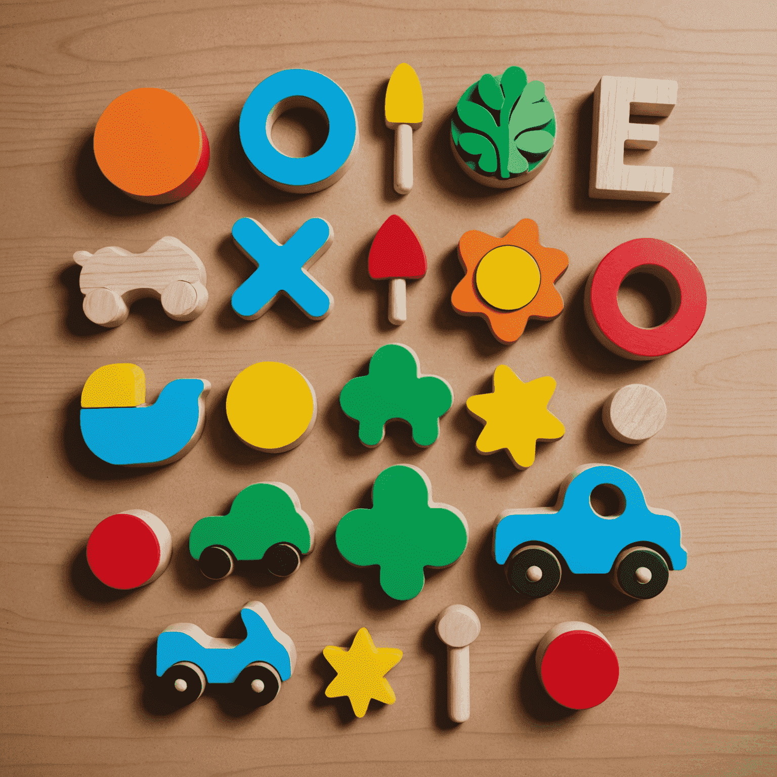 Logo de Eco-toys: Juguetes de madera sostenibles y coloridos